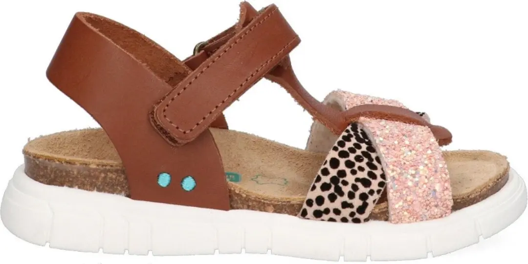 Brenda Beach Sandalen Meisjes Cognac Roze