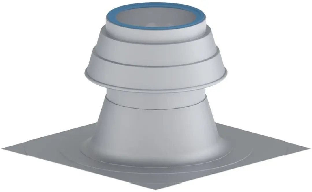 Remeha ALU-opzetstuk met achterventilatie, DN 80, M85049ALU