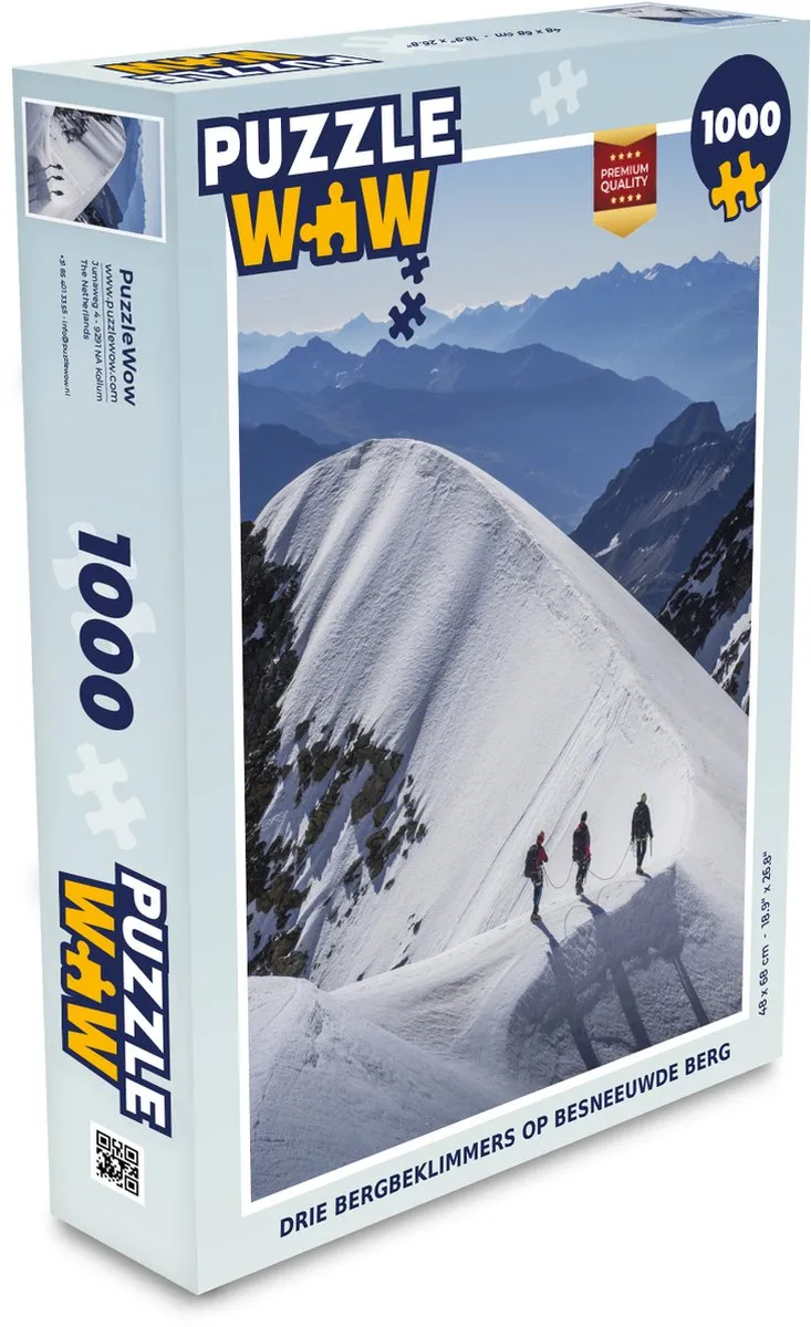PuzzleWow Legpuzzel Drie Bergbeklimmers