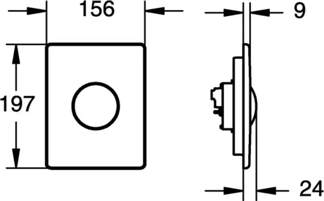 Grohe Skate Bedieningspaneel 38573SH0 - Wit - afbeelding 6 van 6