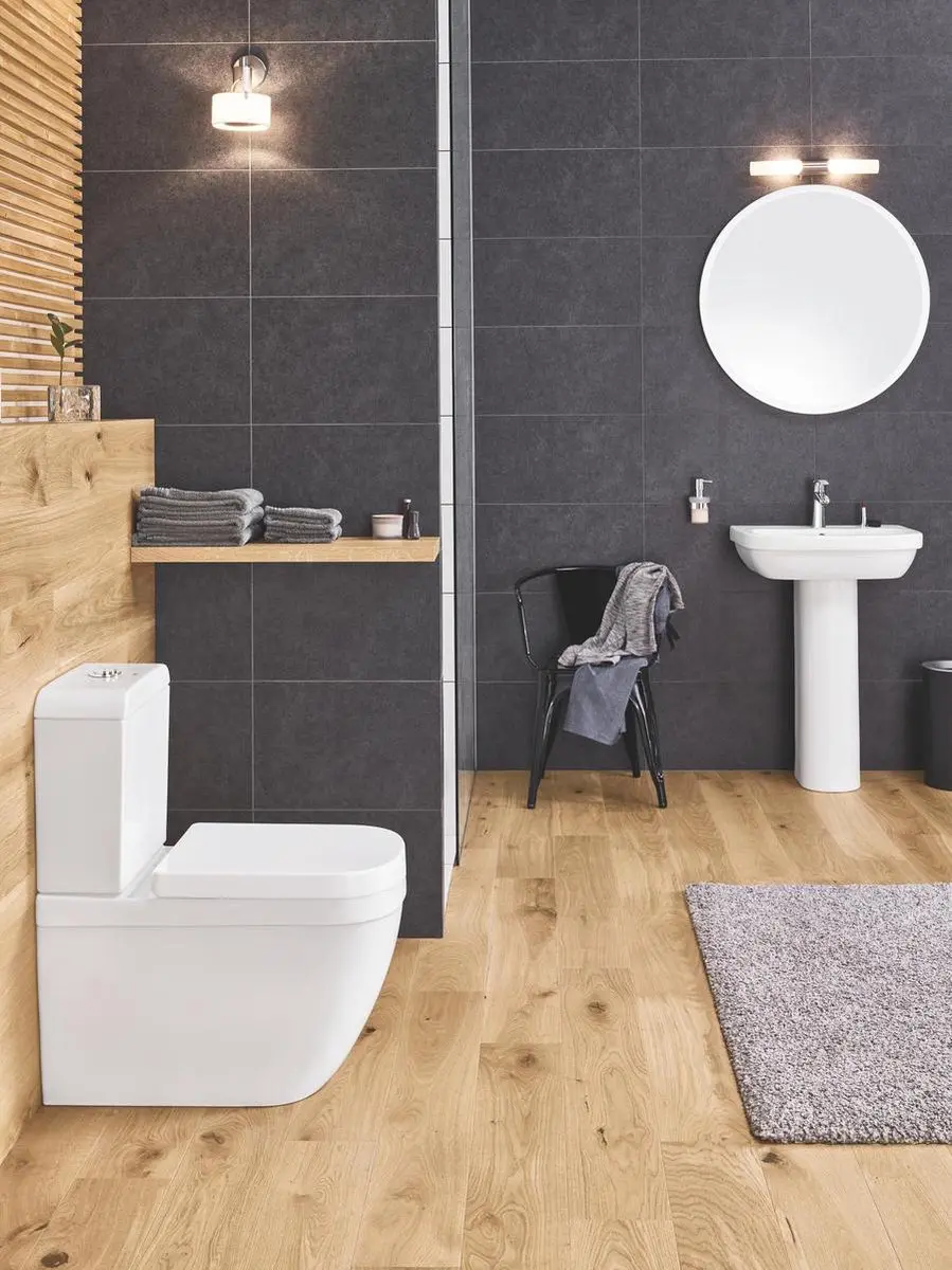 Grohe Euro Keramiek Staand Duoblokcloset 39338000 - Wit - afbeelding 5 van 6