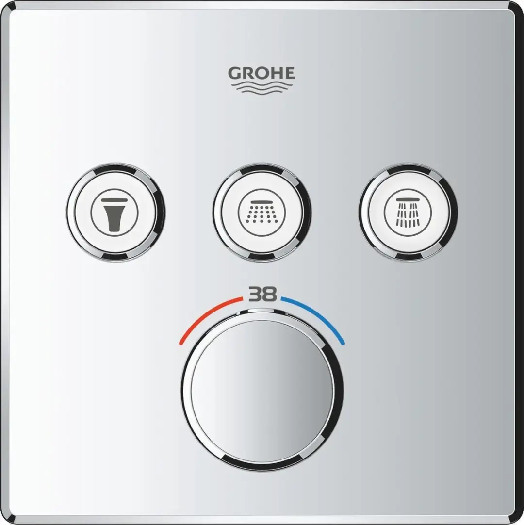 GROHE Grohtherm SmartControl Thermostaat Douchekraan 29126000 - Chroom - afbeelding 5 van 6