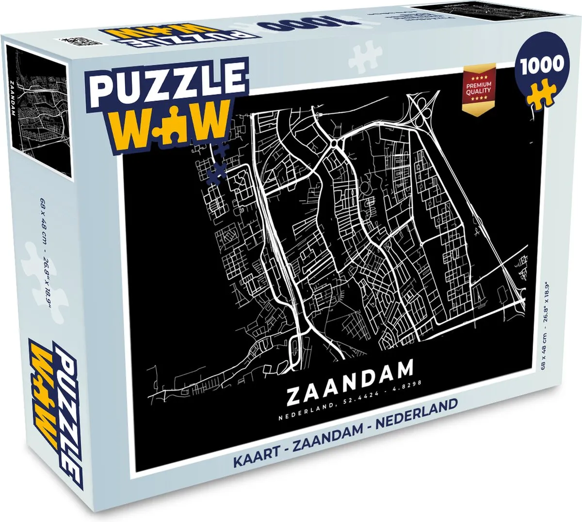 PuzzleWow Legpuzzel Zaandam 1000 Stuks - Multicolor