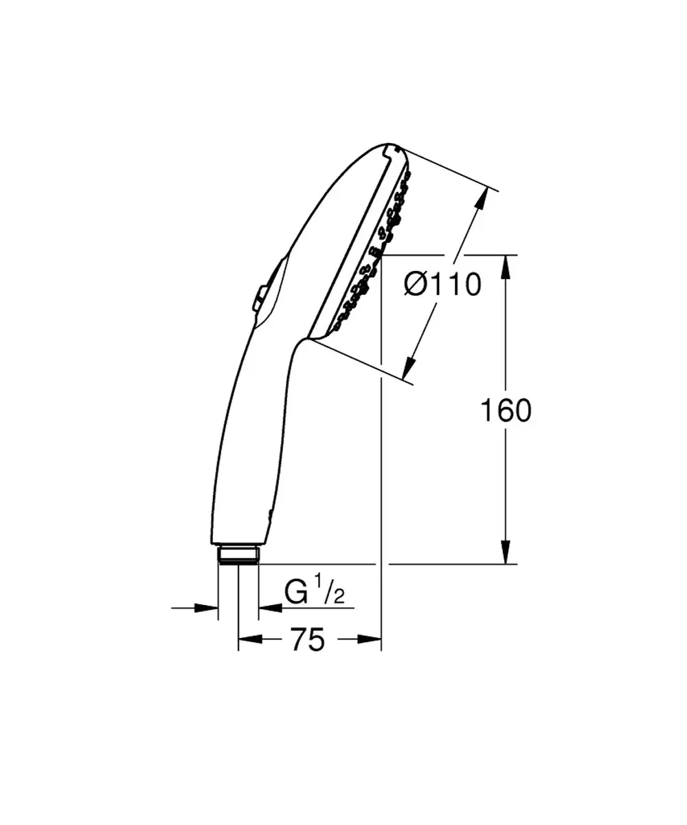Grohe Tempesta Douchekop 3 Stralen Chroom - afbeelding 2 van 6