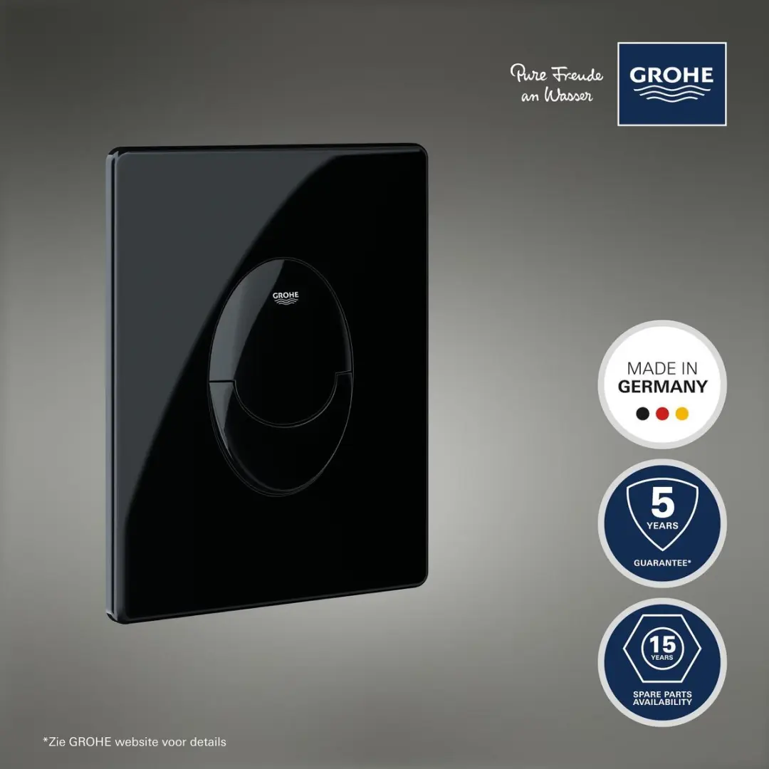 GROHE Start Bedieningsplaat Glossy Black - afbeelding 3 van 6