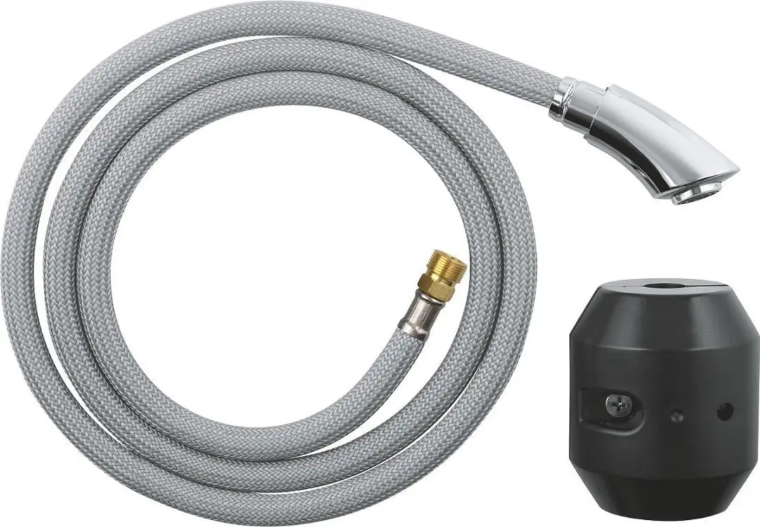 GROHE Uitloop voor K4 ééngreepsmengkraan keuken, met slang 1425mm en gewicht,