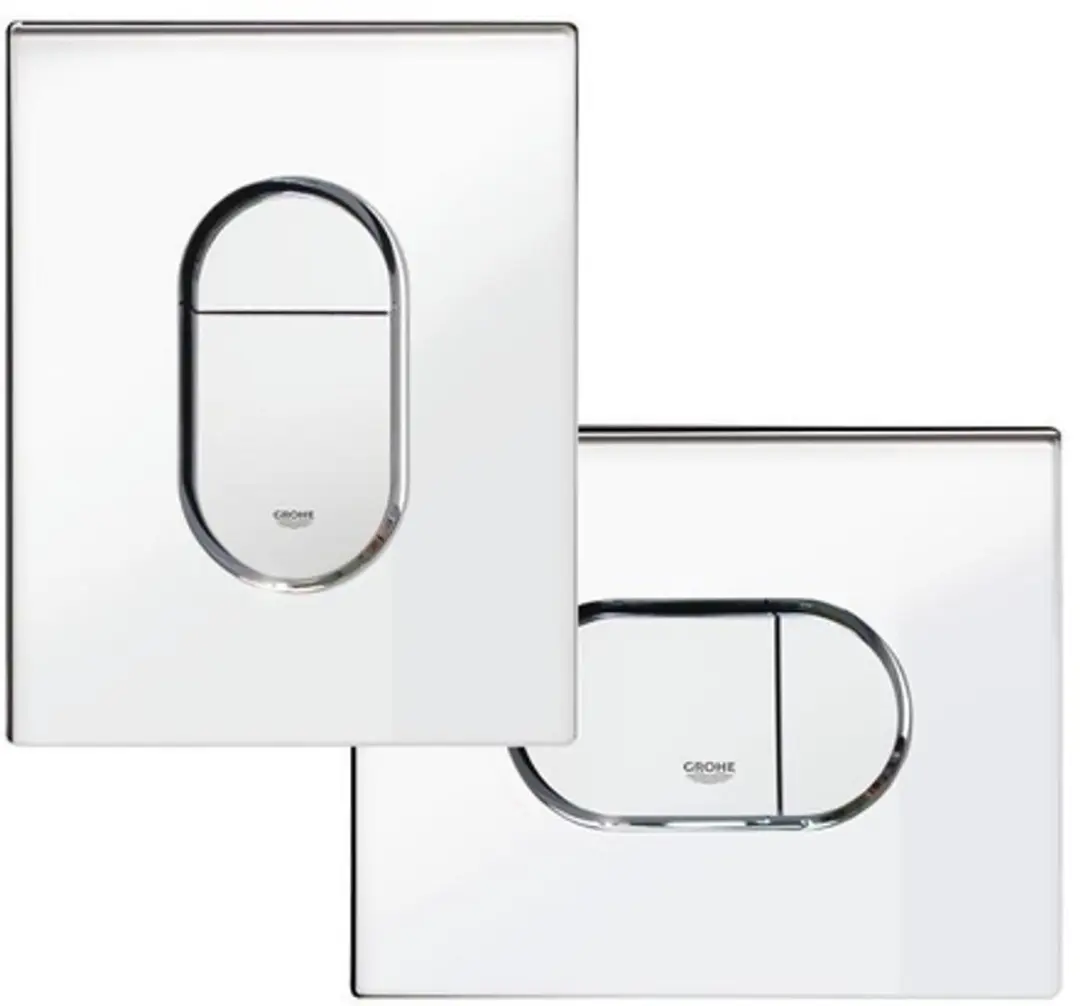 Grohe Arena Cosmopolitan Bedieningspaneel - Dual flush - Chroom - afbeelding 3 van 6