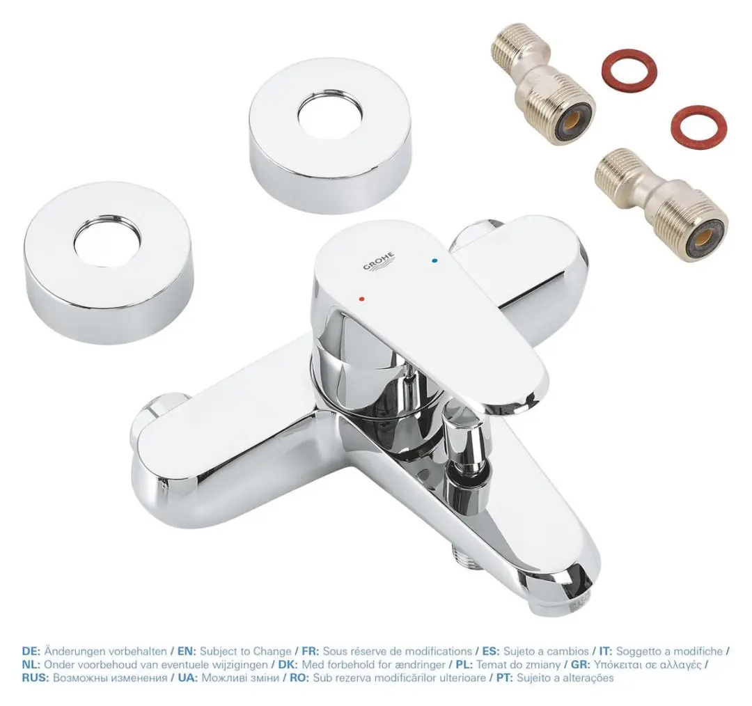 Grohe Eurodisc Cosmopolitan Badkraan 15cm - Chroom - afbeelding 6 van 6