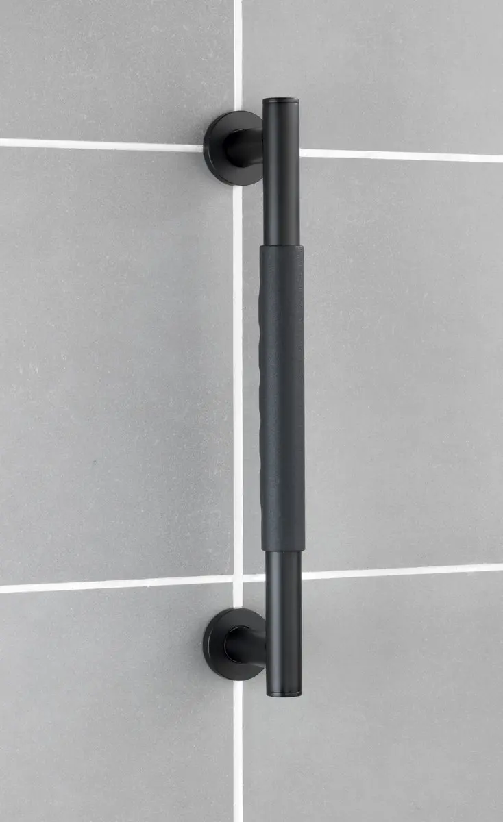 Wenko Secura Wandgreep 40cm Zwart - 120kg - afbeelding 3 van 6