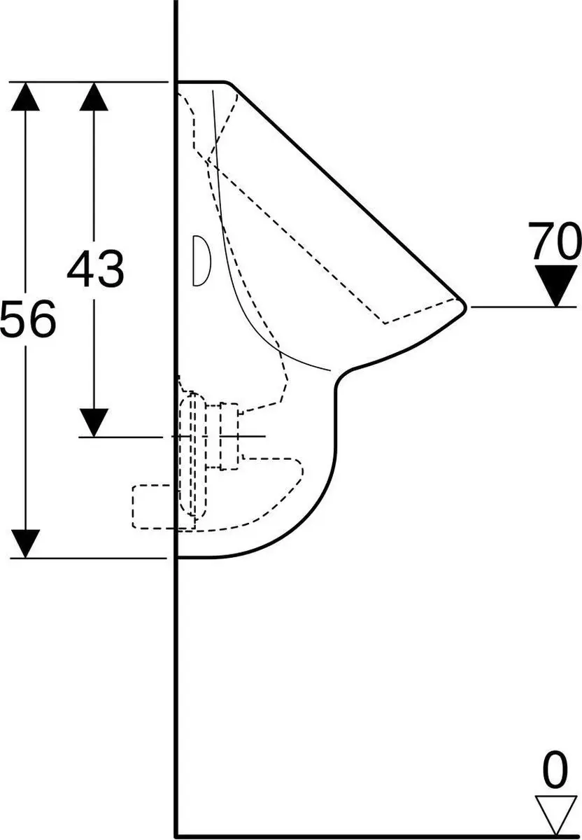Geberit Aller Hangurinoir 34.5mm Wit - 1 Stuk - afbeelding 5 van 6