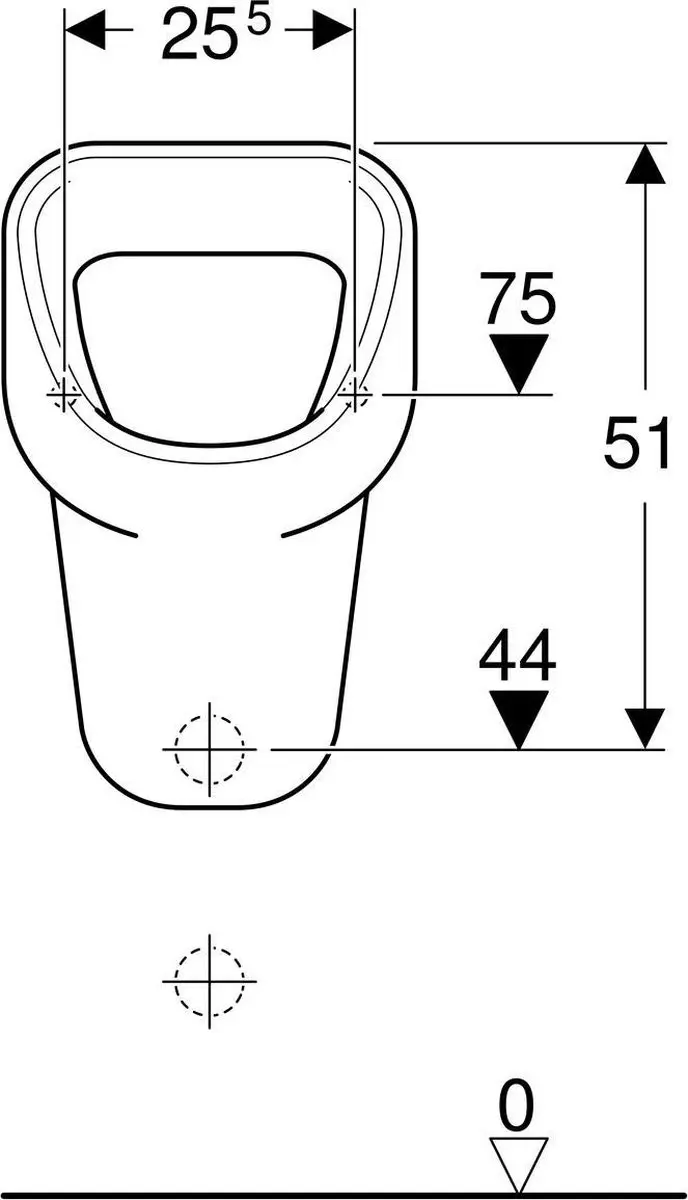Geberit Aller Hangurinoir 34.5mm Wit - 1 Stuk - afbeelding 4 van 6