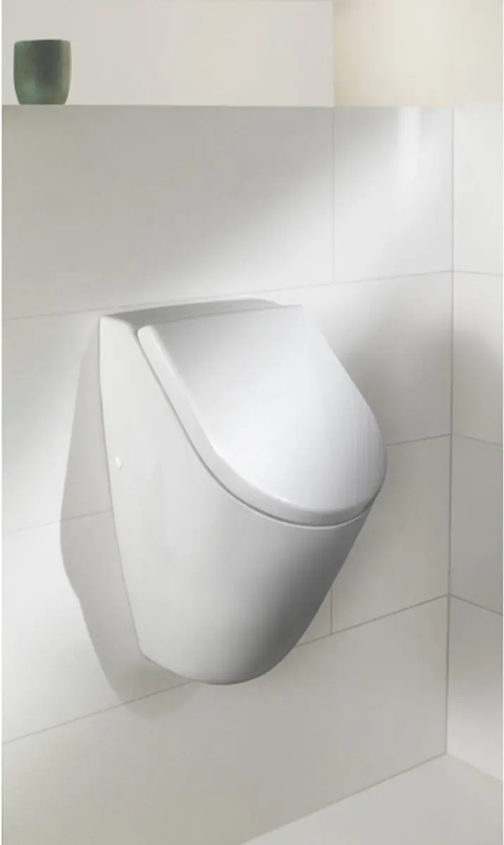 Villeroy & Boch Subway Urinoir met Deksel - CeramicPlus Wit - afbeelding 2 van 6