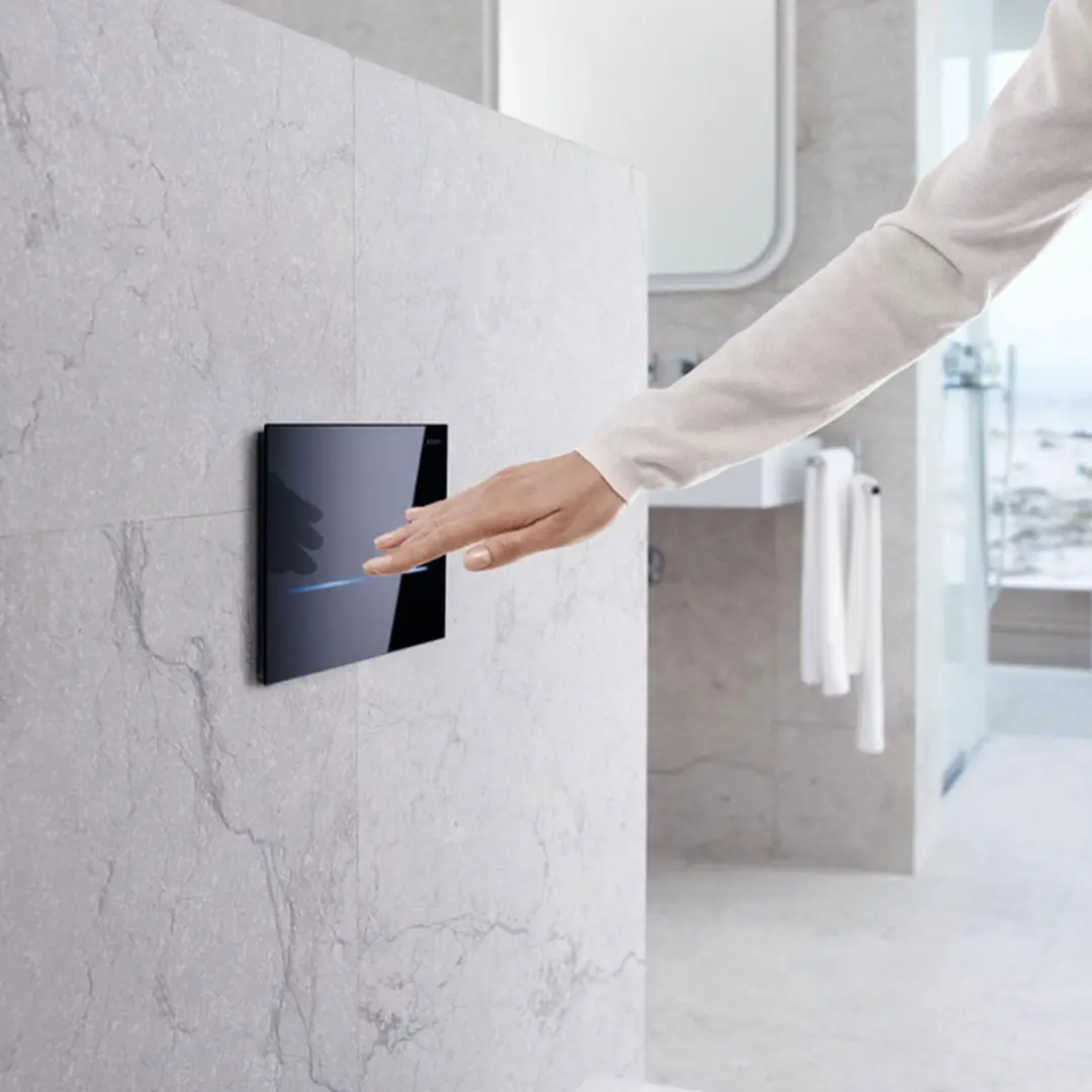 Geberit Sigma80 bedieningsplaat 116.090.SG.6 Glas zwart - afbeelding 3 van 6