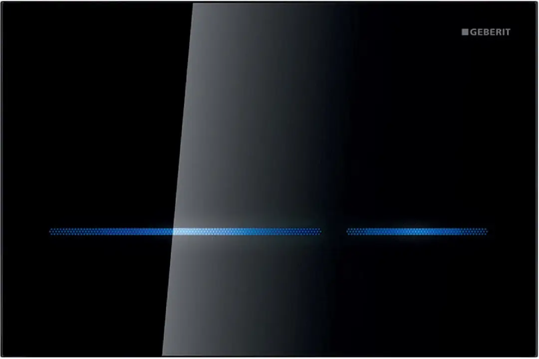Geberit Sigma80 bedieningsplaat 116.090.SG.6 Glas zwart