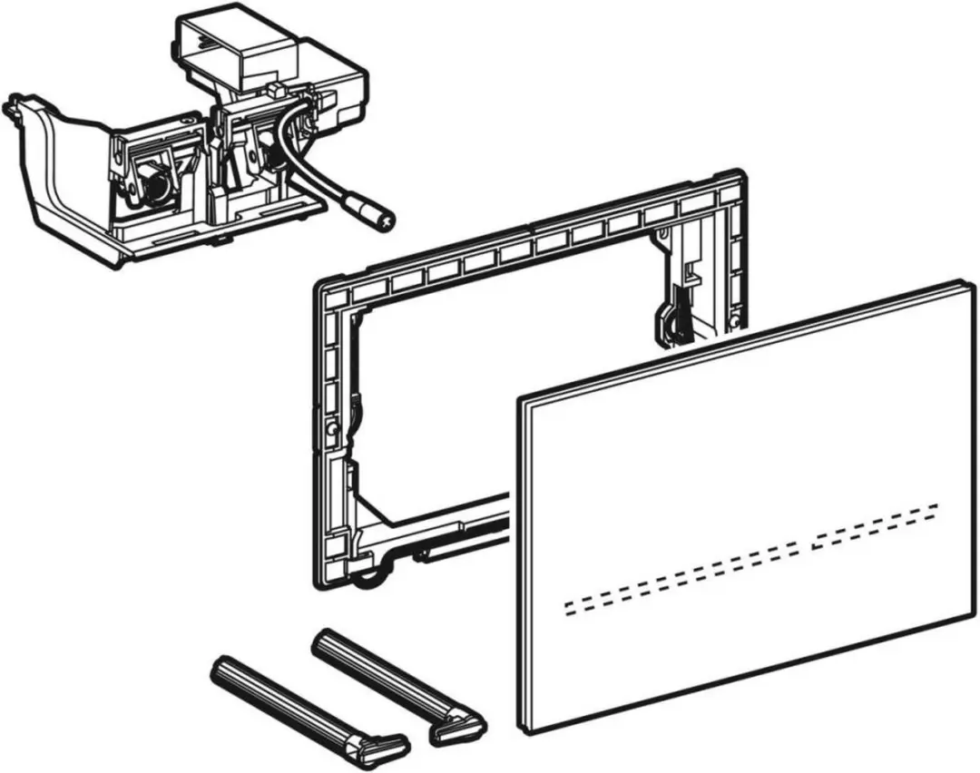 Geberit Sigma80 bedieningsplaat 116.090.SG.6 Glas zwart - afbeelding 6 van 6