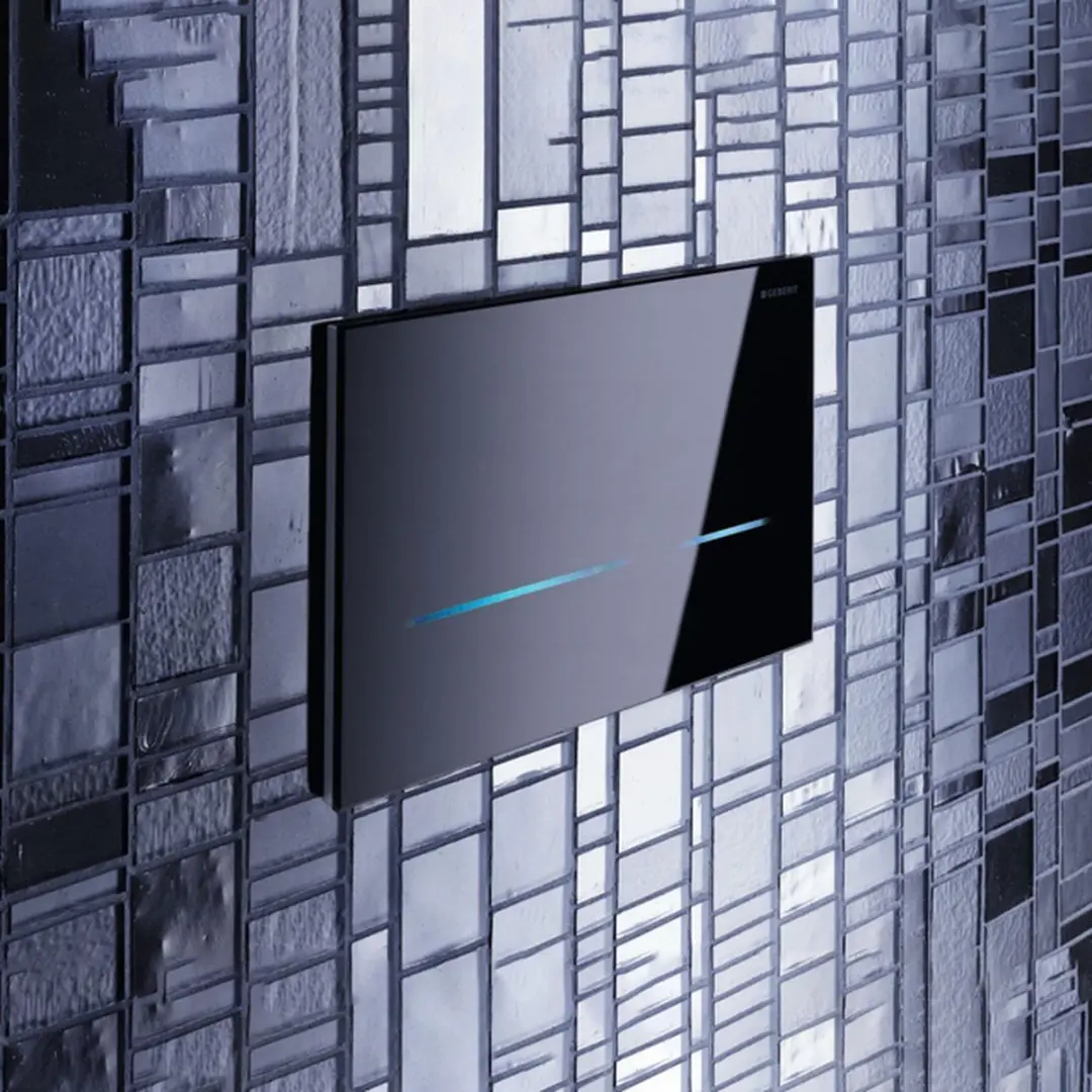 Geberit Sigma80 bedieningsplaat 116.090.SG.6 Glas zwart - afbeelding 4 van 6