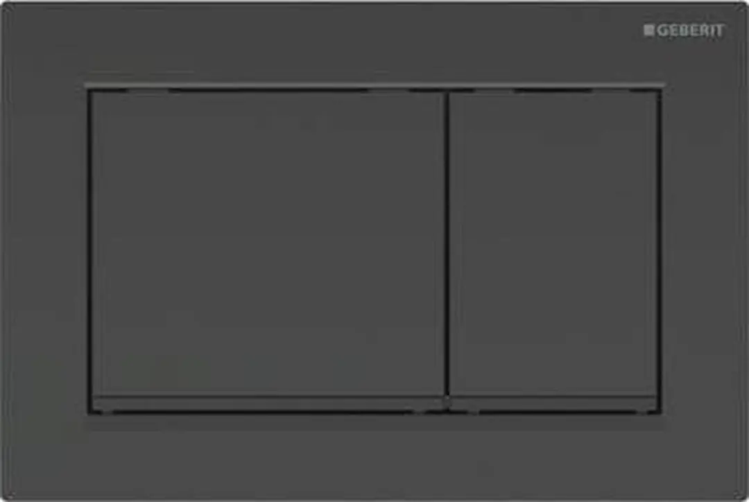 Geberit Omega30 Bedieningsplaat 115.080.DW.1 - Glanzend zwart - afbeelding 3 van 6