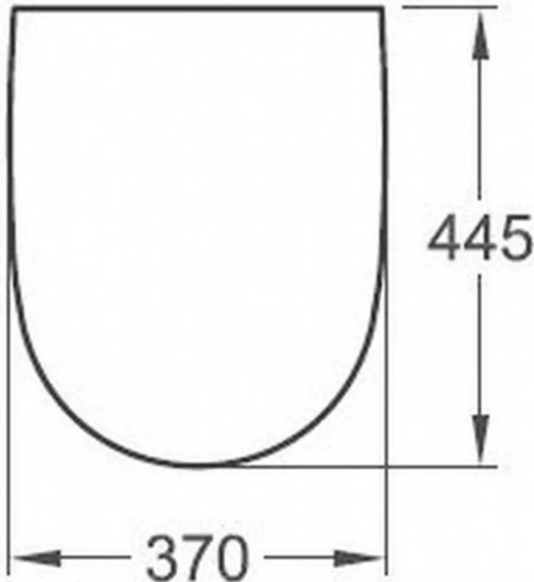 Geberit 300 Basic Toiletbril 37x44,5cm Wit - afbeelding 2 van 3