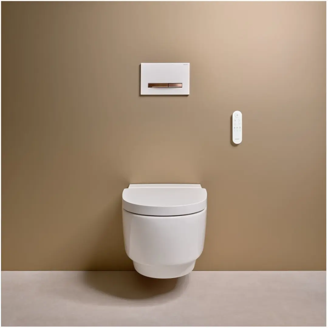 Geberit Sigma50 Bedieningsplaat - 2-toets - Roodgoud/wit - afbeelding 2 van 6