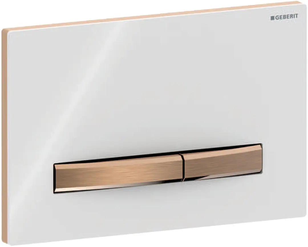 Geberit Sigma50 Bedieningsplaat - 2-toets - Roodgoud/wit - afbeelding 4 van 6