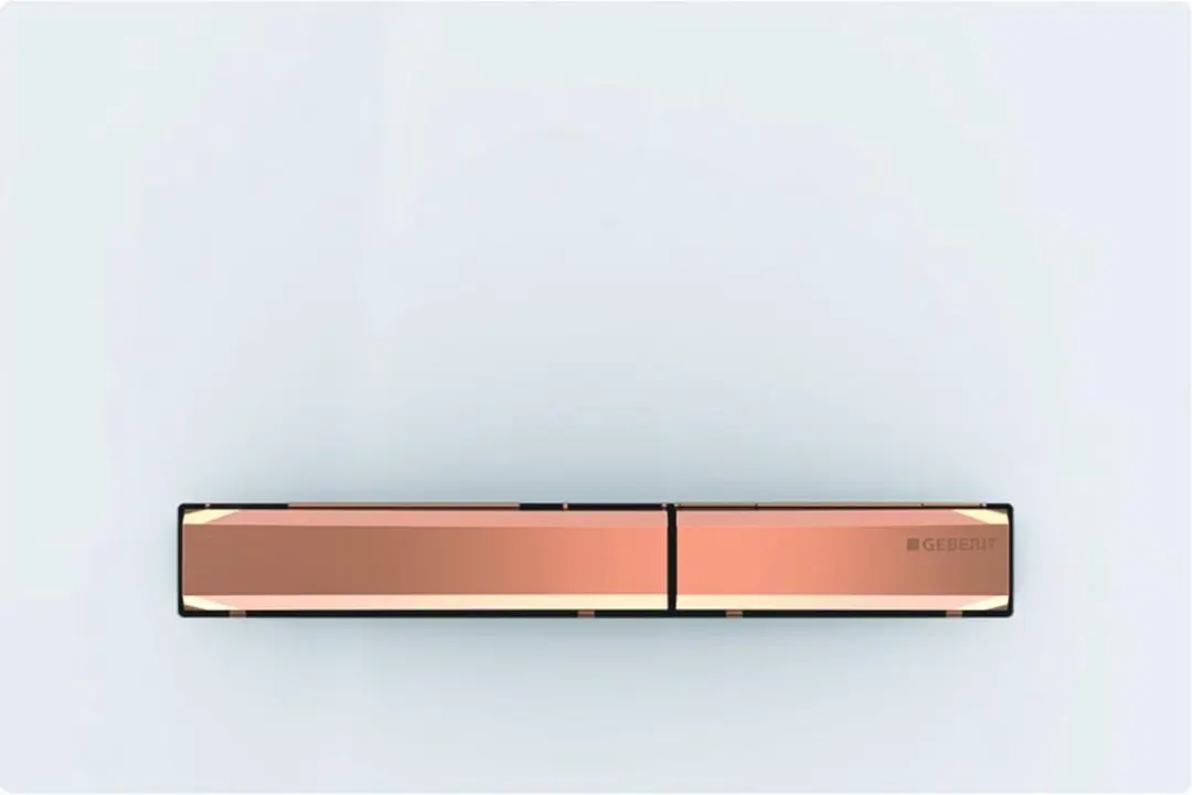 Geberit Sigma50 Bedieningsplaat - 2-toets - Roodgoud/wit - afbeelding 5 van 6