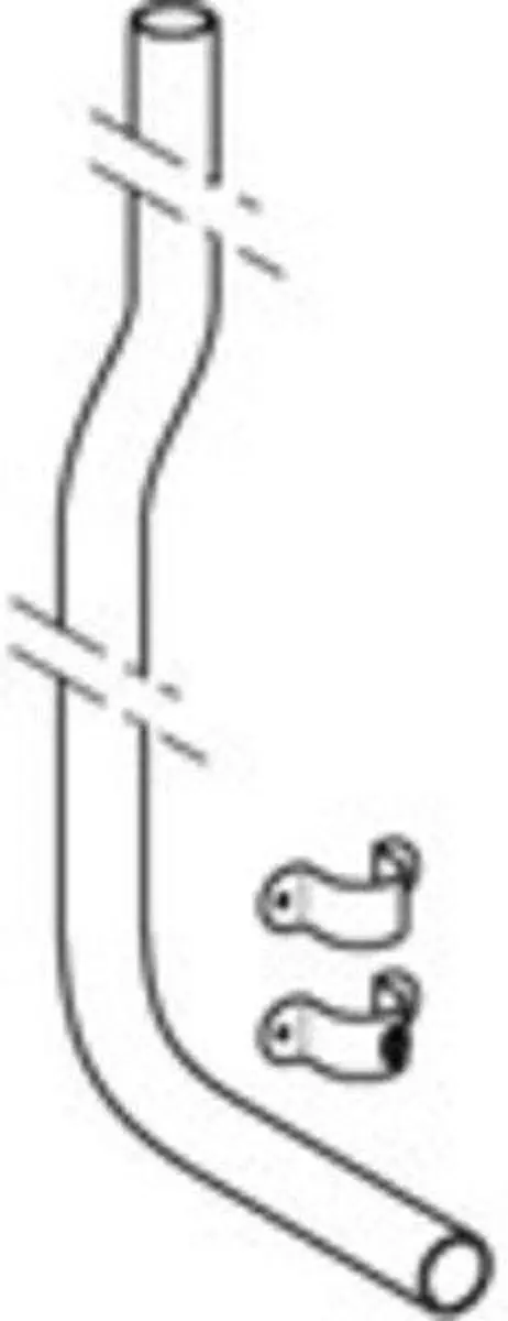 Geberit Spoelbocht Hoge Opstelling L 156x24cm Wit - afbeelding 6 van 6