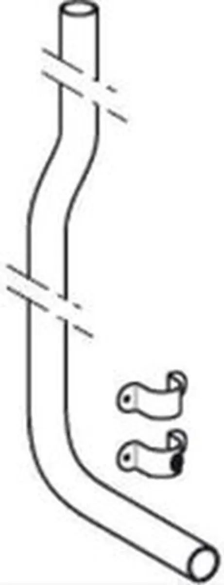 Geberit Spoelbocht Hoge Opstelling L 156x24cm Wit - afbeelding 4 van 6