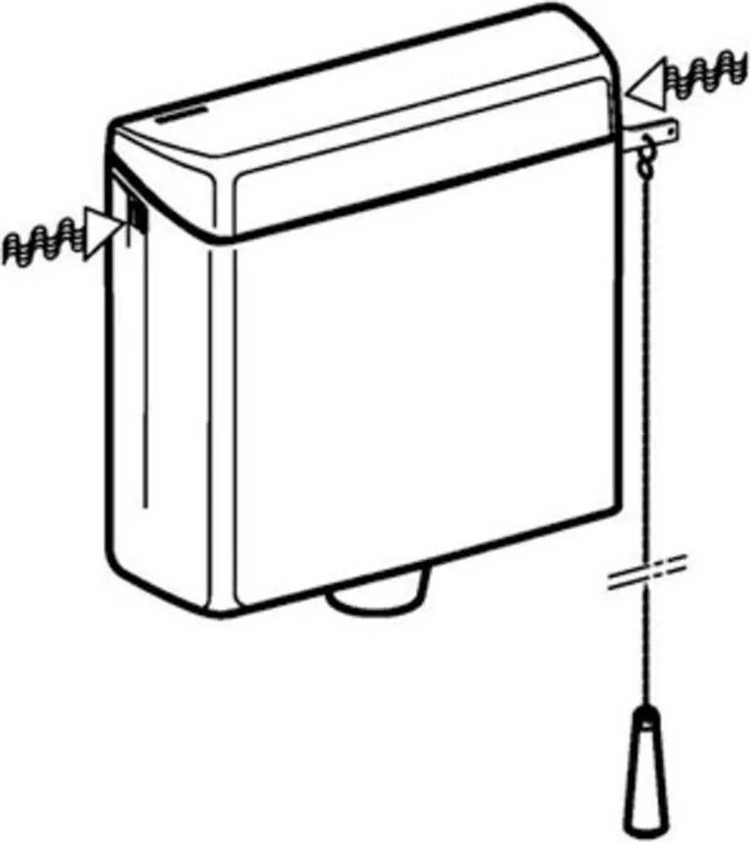Geberit Hooghangend Reservoir 44701132783861 - Wit - afbeelding 4 van 6
