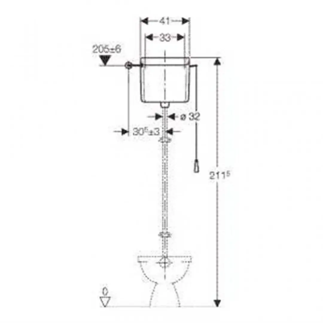 Geberit Hooghangend Reservoir 44701132783861 - Wit - afbeelding 5 van 6