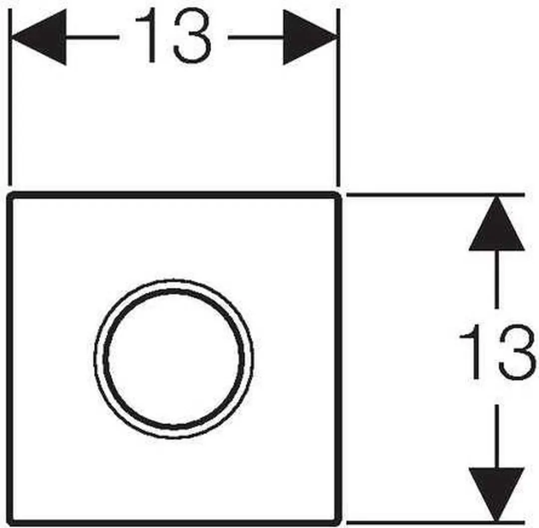 Geberit Type01 116021115 Urinoir Bedieningsplaat - Wit - afbeelding 4 van 6