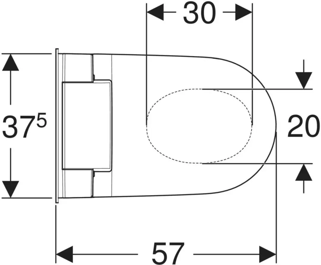 Geberit AquaClean Sela Douche-WC Wit - afbeelding 5 van 6