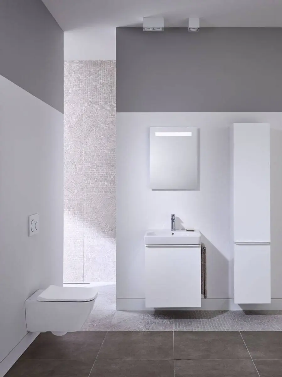 Geberit Smyle Square Hangtoilet Rimfree 54cm - Wit Glans - afbeelding 3 van 6