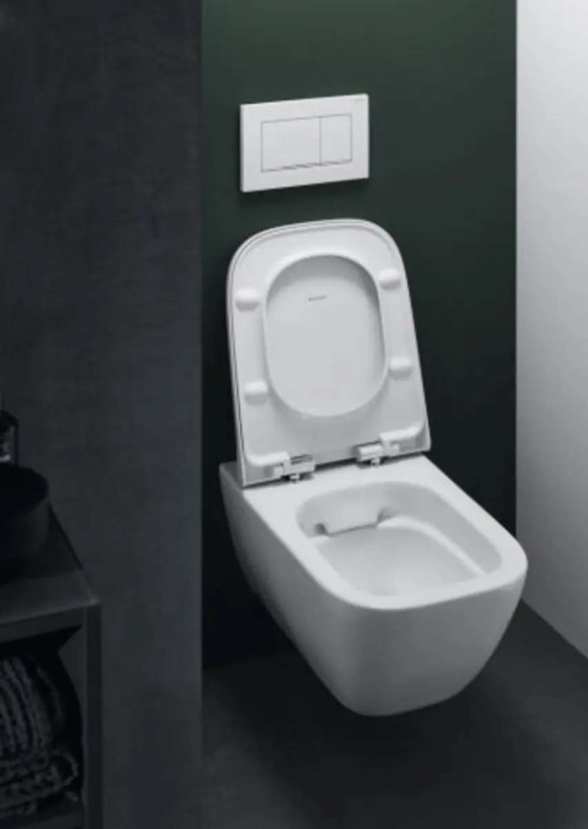 Geberit Smyle Square Hangtoilet Rimfree 54cm - Wit Glans - afbeelding 5 van 6