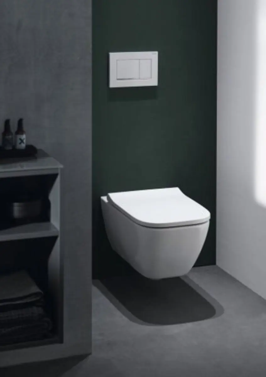 Geberit Smyle Square Hangtoilet Rimfree 54cm - Wit Glans - afbeelding 6 van 6