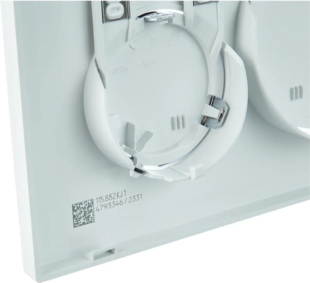 Geberit Sigma20 Bedieningsplaat - 2-toets wit/chroom - afbeelding 3 van 6