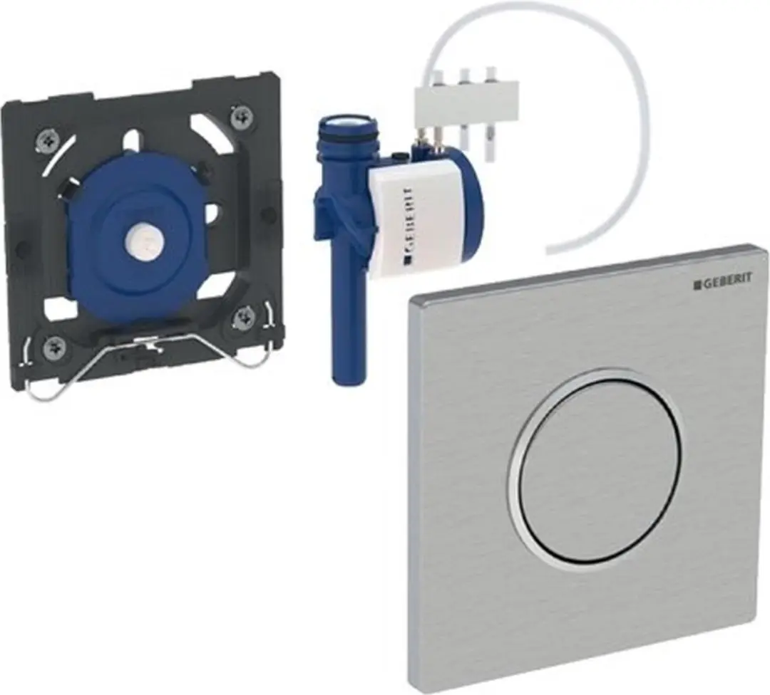 Geberit Type 10 UR PN Urinoir Bedieningspaneel - Wit/Glans Chroom - afbeelding 3 van 4