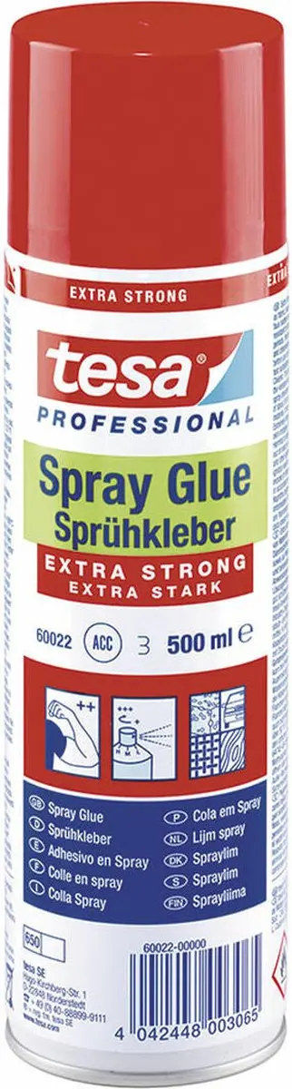 Tesa 60022 Lijmspray Extra Strong 500ml - afbeelding 6 van 6