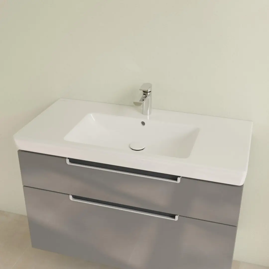Villeroy & Boch Subway 2.0 Wastafel 100x47cm Wit - afbeelding 5 van 6