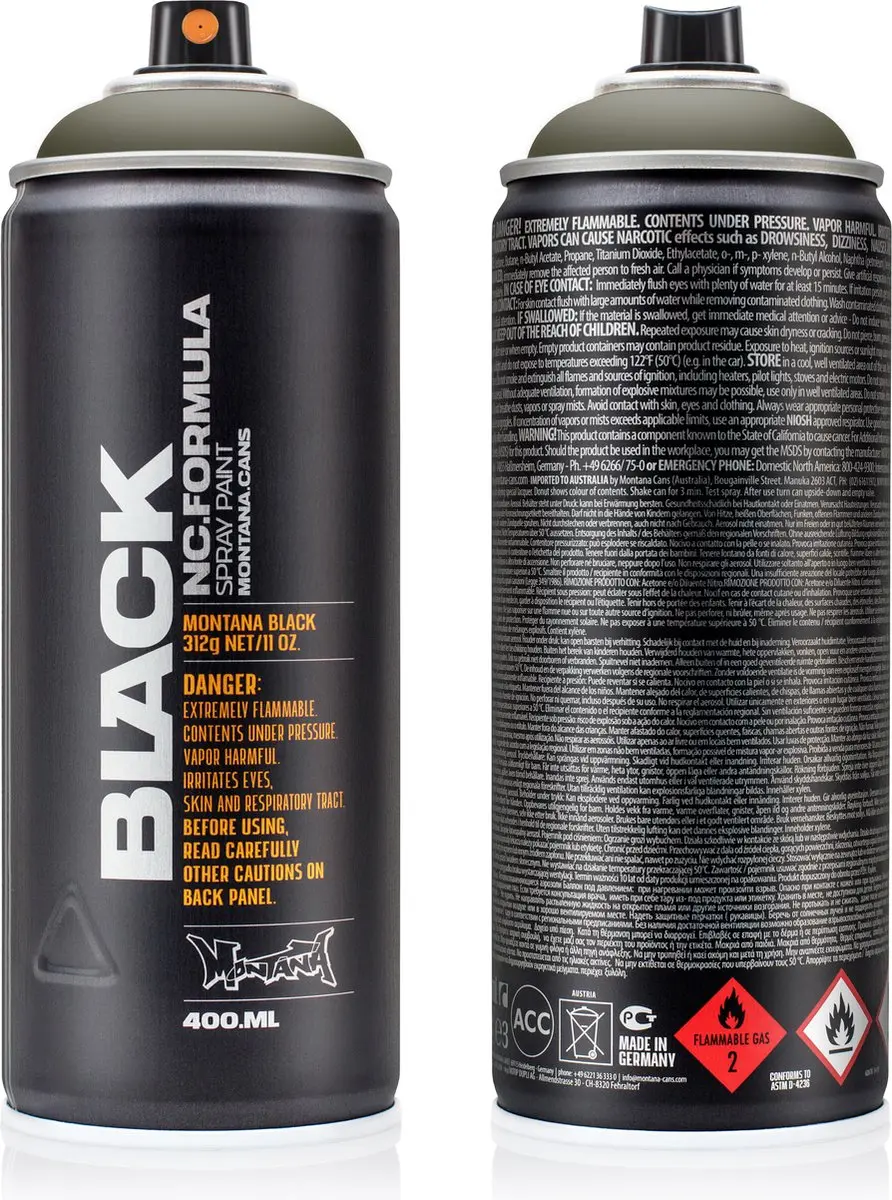 Montana BLACK 6930 B.A. Bosko Spuitbus 400ml
