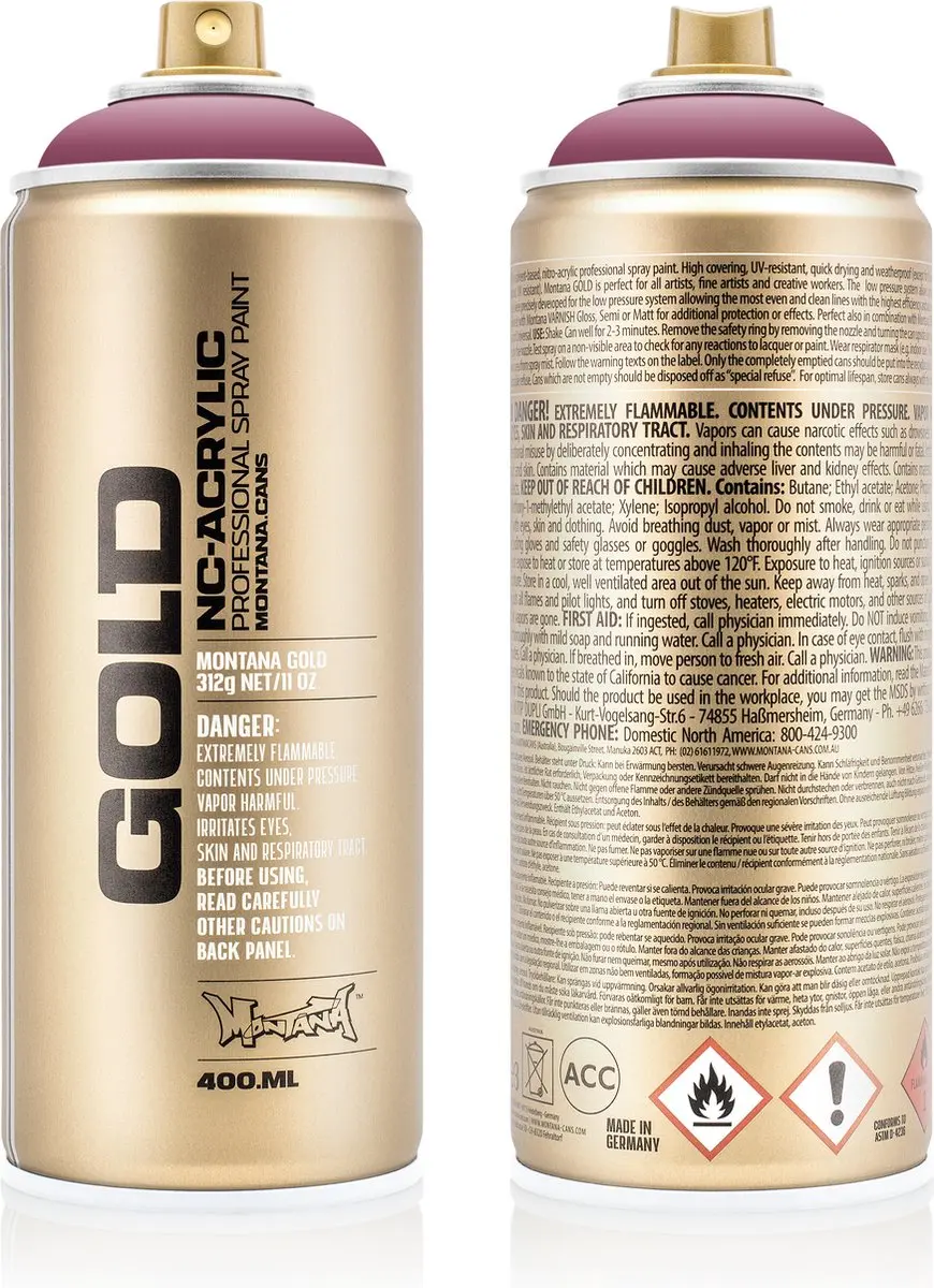 Montana GOLD G4020 Dusty Pink spuitbus 400ml