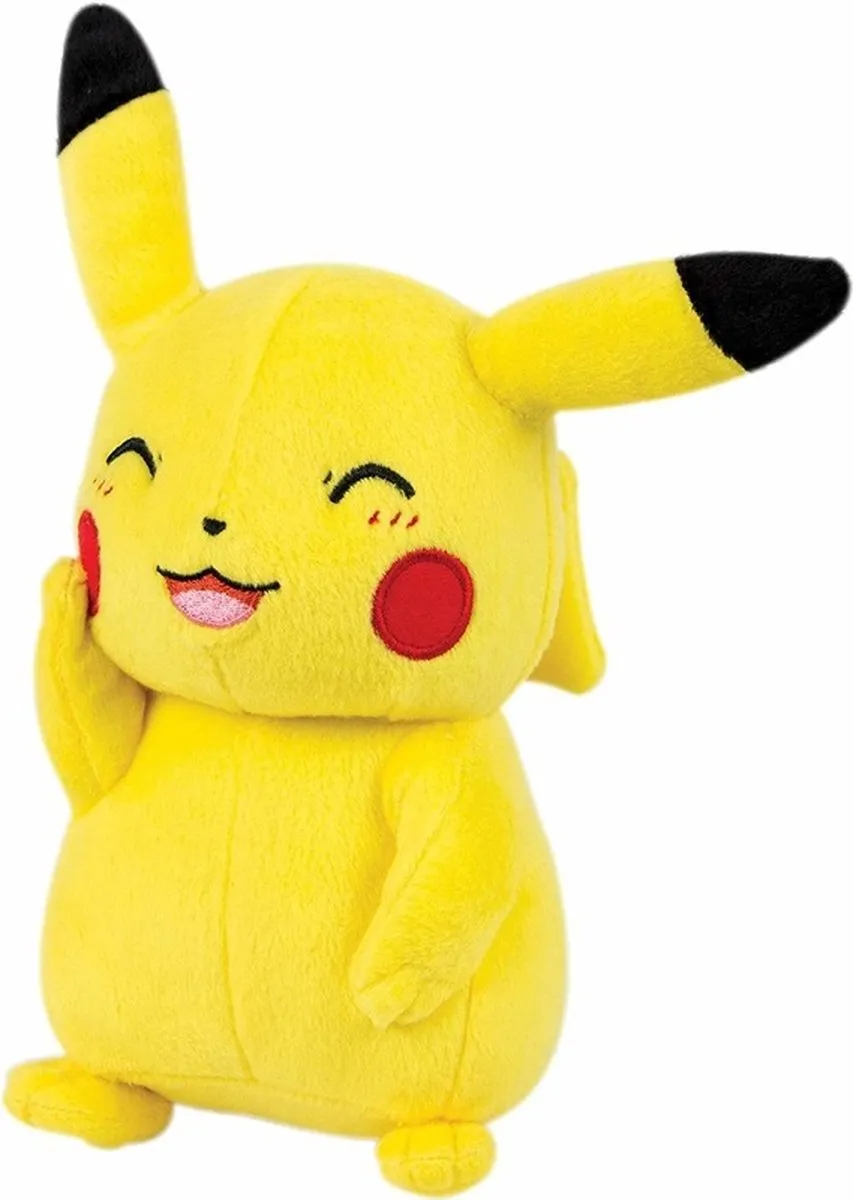 Pokémon Pikachu Knipoog Pluche Knuffel - 30 cm - Geel