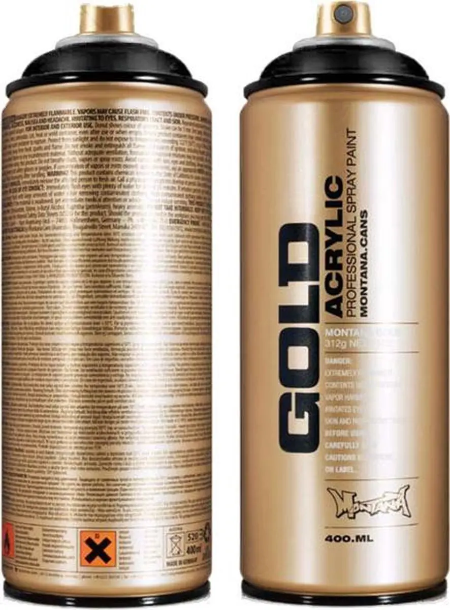 Montana Gold S2010 Shock Orange Spuitbus 400ml - afbeelding 6 van 6