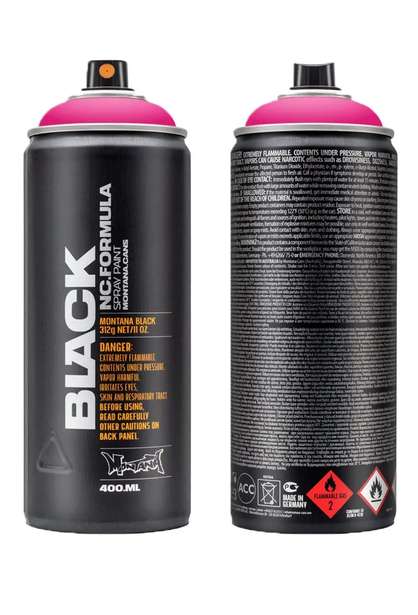 Montana BLACK IN4000 Pink spuitbus 400ml