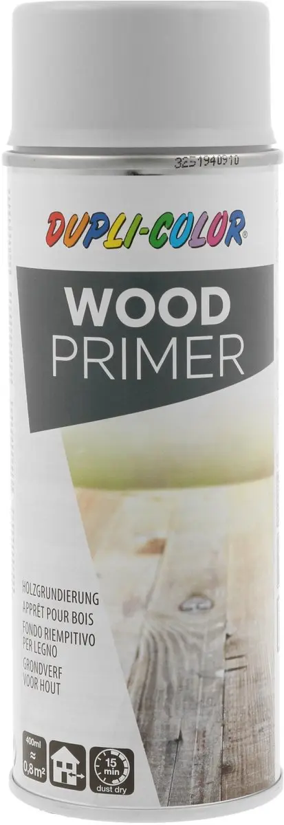 DupliColor Hout Primer Spuitbus 400ml