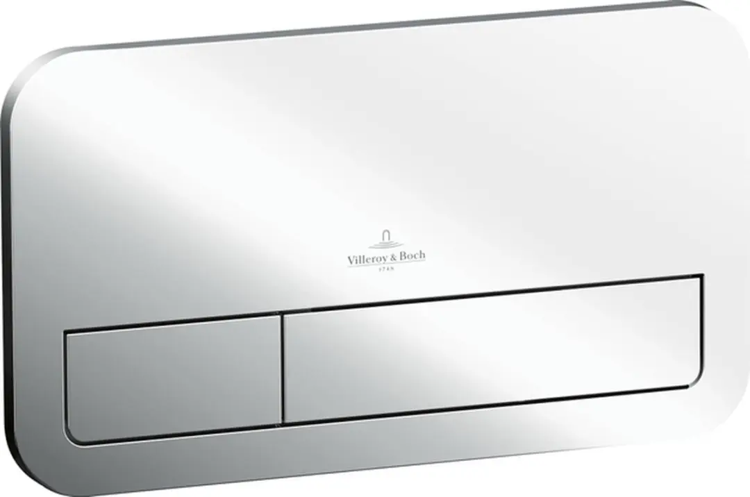 Villeroy & Boch ViConnect Bedieningsplaat e200 25.3x14.5cm - Chroom - afbeelding 2 van 6