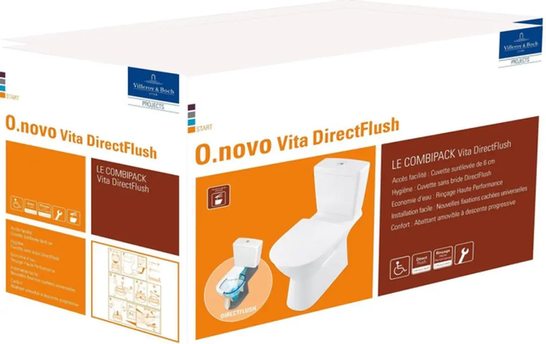 Villeroy & Boch Vicare Combi Pack Vita 4620H701 - Wit - afbeelding 4 van 6