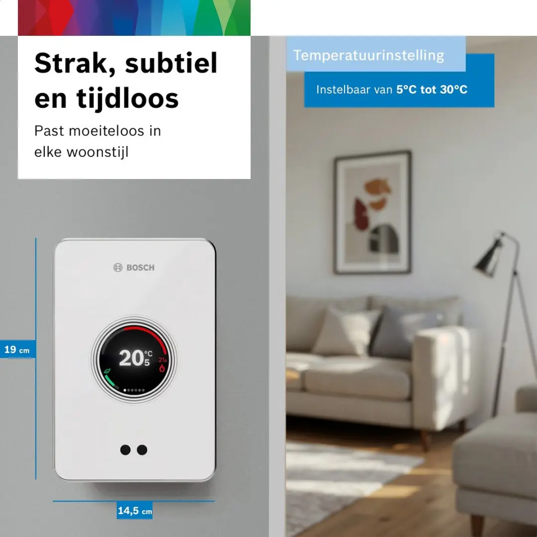 Bosch EasyControl CT200 Thermostaat - Zwart - afbeelding 5 van 6