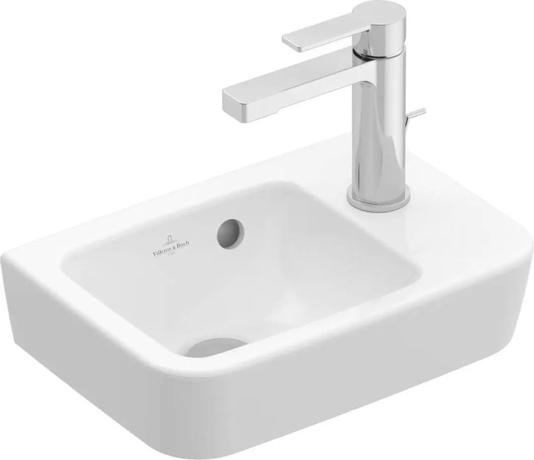 Villeroy & Boch O.novo Fontein 1 Kraangat Rechts 36x25cm Wit