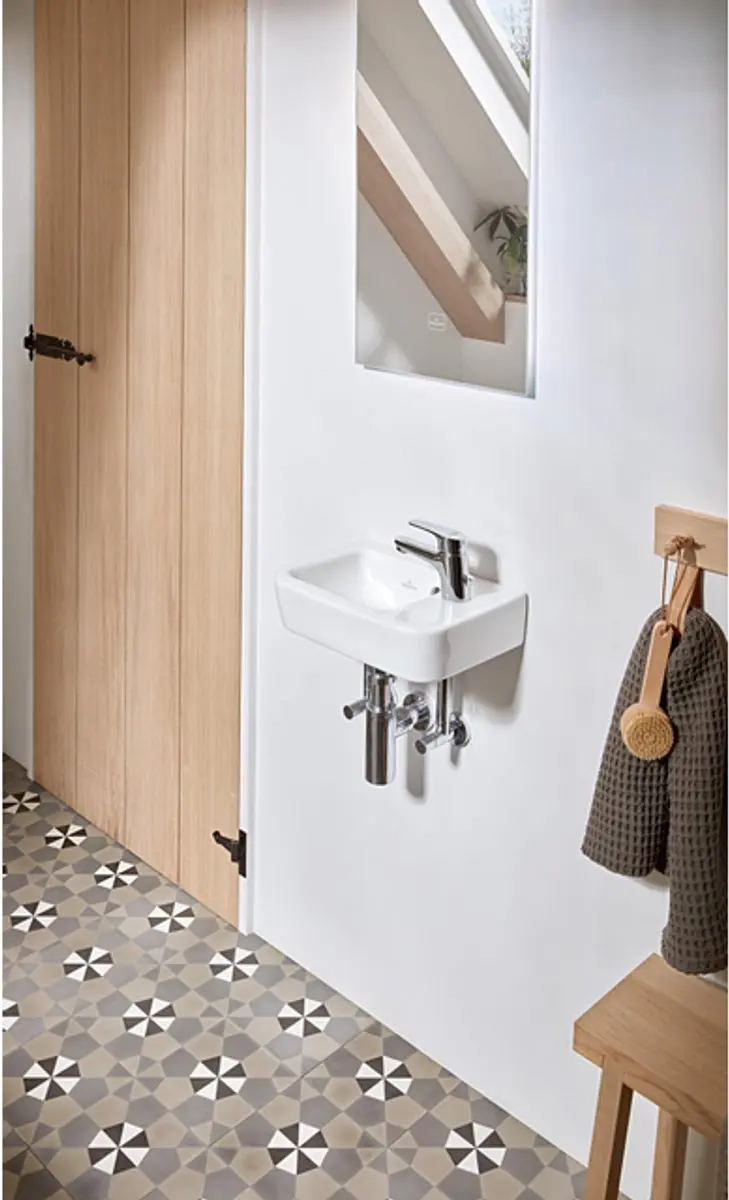 Villeroy & Boch O.novo Fontein 1 Kraangat Rechts 36x25cm Wit - afbeelding 6 van 6