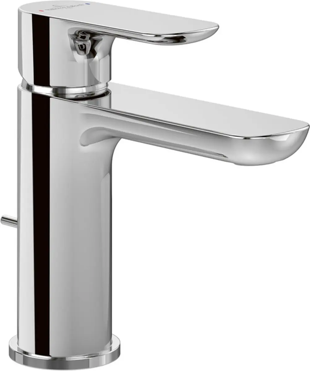 Villeroy & Boch O.novo Eengreeps wastafelkraan met trekstang-afvoergarnituur